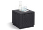 Garden rattan stool CUBE (anthracite) FREE CUSHION