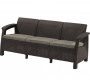 Garden rattan sofa CORFU LOVE SEAT MAX (brown)