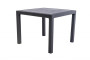 Artificial rattan garden table MANHATTAN 95x95 cm (anthracite)