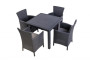 Artificial rattan garden set HAVANA MINI 1+4 (anthracite)