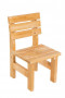 Solid wooden garden chair TEA 01 with a thickness of 38 mm