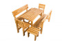 Solid wooden garden chair TEA 01 with a thickness of 38 mm