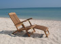 MIAMI adjustable teak garden deckchair