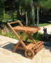 MONTE teak garden serving trolley