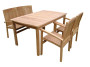 Garden teak set HARMONY 1+2+1