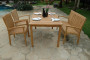 Garden teak set HARMONY 1+2+1