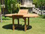 Oval garden table SANTIAGO 160/210 x 100 cm (teak)