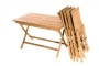 Garden folding chair with cushion FOXI (teak)