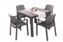 Garden rattan set KARA MINI 1+2 (anthracite)