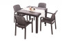 Garden rattan set KARA MINI 1+2 (brown)