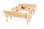 Solid VIKING pine garden table (40 mm) - different lengths