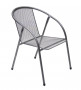 Metal armchair Iris