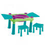 Children's multifunctional table PLAY (blue-green)