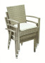 Garden rattan set NAPOLI I. 1+4 (grey-beige)