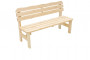 Solid wood garden bench made of pine wood 32 mm (220 cm)