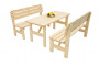 Solid pine garden set 1+2 wood 32 mm (180 cm)