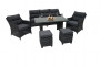 Rattan set PAOLA anthracite (FREE cushions)