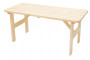 Solid wood garden table made of pine wood 32 mm (150 cm)