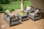 Garden rattan set CORFU cappuccino