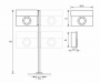 Letter box RADIUS DESIGN (LETTERMANN XXL stainless steel 550) stainless steel