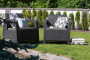 Garden rattan set THALIA anthracite