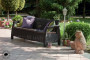 Garden rattan set THALIA brown