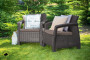 Garden rattan set CORFU MINI 1+2 brown