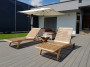 ELEGANCE teak garden deckchair