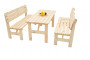 Solid pine garden set 1+2 wood 32 mm (150 cm)