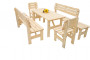 Solid pine garden set 1+6 wood 32 mm (150 cm)