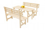 Massive wooden garden set made of pine 1+2 wood 22 mm