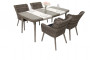 Garden rattan set VICTORIA 1+4 (grey)