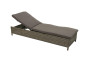 CORONA rattan deckchair incl. cushions (brown)