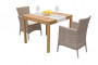 Teak garden set MODENA QUATRO 1+2