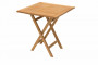 Garden folding table ILLA 70x70 cm (teak)