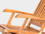 ABELE teak garden lounger