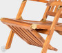 ABELE teak garden lounger