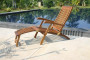 ABELE teak garden lounger