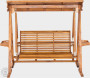 Teak garden swing AVANTI 160 cm