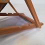 Garden teak deckchair BEACH