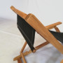 Garden teak deckchair BEACH