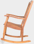 Teak garden rocking chair CLAUDIO