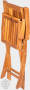 Garden teak folding chair DORIS