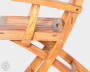 Garden teak folding chair DORIS