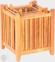 Teak garden box ECO 33x33 cm