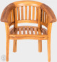 Garden teak armchair FABIO