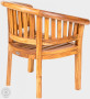 Garden teak armchair FABIO