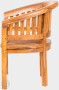 Garden teak armchair FABIO