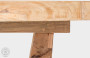 Garden solid teak table FLORES RECYCLE (various lengths)