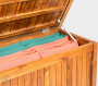 Garden teak box LEONARDO 120 cm